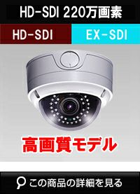 防犯カメラ・監視カメラ】EX-SDI⇔HD-SDI 220万画素 屋外用 バンダル