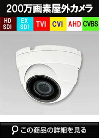 防犯カメラ 200万画素TVI/AHD/CVI/CVBS 4in1 防犯カメラ 屋外