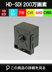 HDSDI EX-SDI AHD CVI TVI CVBS 防犯カメラ 200万画素 ピンホール