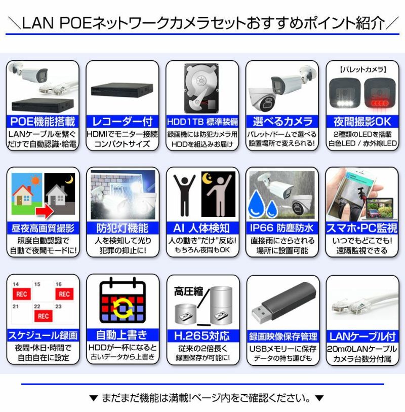 防犯カメラ 屋外 防水 AI人体検知 人感センサー ライト 屋外用