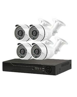  防犯カメラ 屋外 録画機能付き 家庭用　 AHD 400万画素 同軸ケーブル 屋外 屋内 1TB H.265 1台セット　広角レンズ　常時録画　動体検知録画　防犯カメラセット　DVRSET-AHD405CH-004