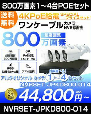 防犯カメラ 屋外 防水 AI人体検知 初心者用 コスパ抜群 ネットワーク