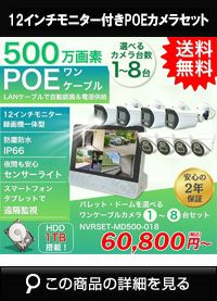 防犯カメラ アルタクラッセ（Alta Classe）ネットワーク防犯カメラセット ドーム 屋外対応 無線 防犯カメラ 500万画素 1～8台 モニター一体型録画機付き ALWSET-MD500-018